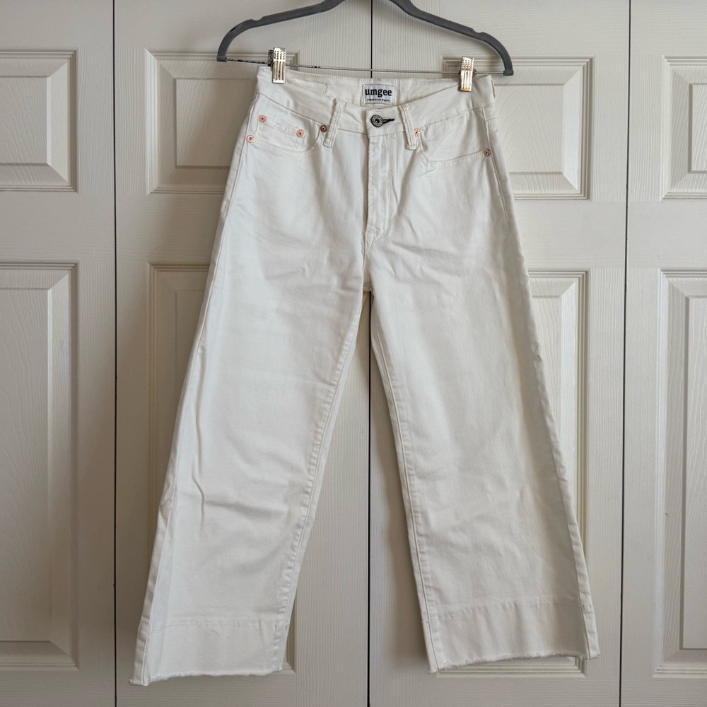 UMGEE White Wide Leg Jeans